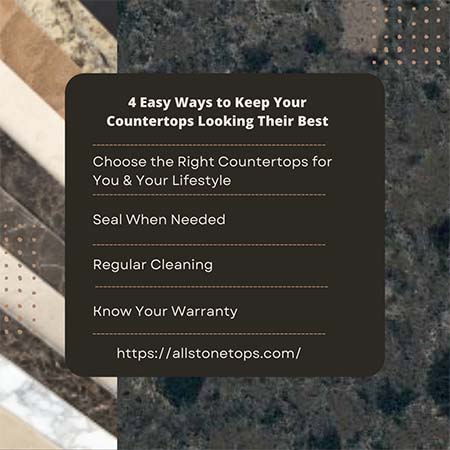 4 Easy Ways to Keep Your Countertops Looking Their Best Infographic
