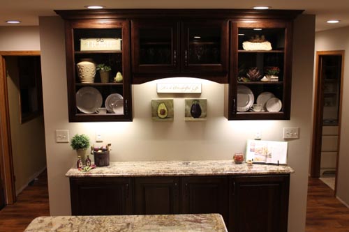 Custom Hutch Cabinets - All Stone Kitchen Countertops