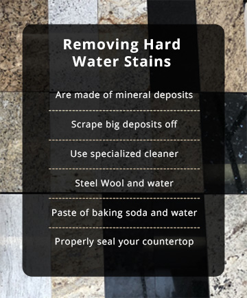 How to remove hard water stains