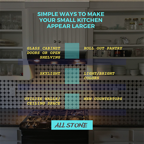 Tips for making your kitchen appear larger Infographic