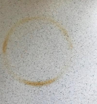 Burn Mark & Stained Countertop