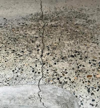 Old Cracked Countertop