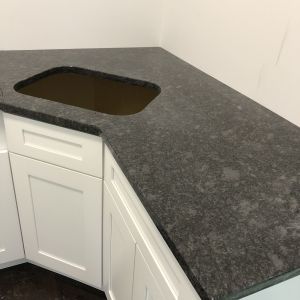 Steel Gray Corner Sink