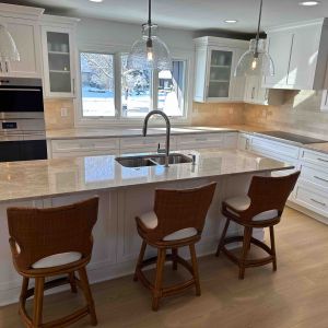 Taj Mahal Quartzite Countertop Installation in Mount Pleasant, WI