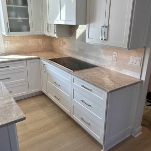 Taj Mahal Quartzite Countertop Installation in Mount Pleasant, WI