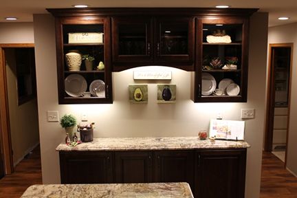 Custom Hutch Style Kitchen Cabinets
