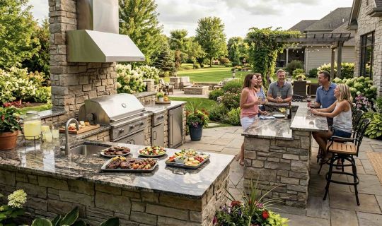 outdoor stone countertops